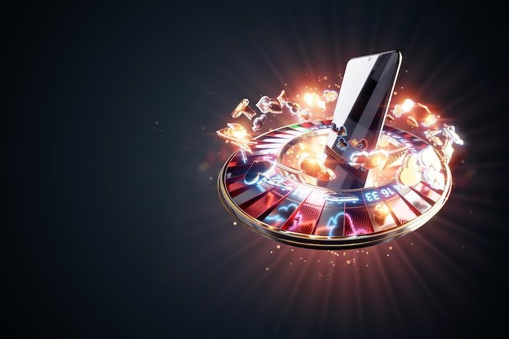 Pemandangan seorang pemain menikmati hiburan sports dan casino dari ponsel di ruang santai yang nyaman